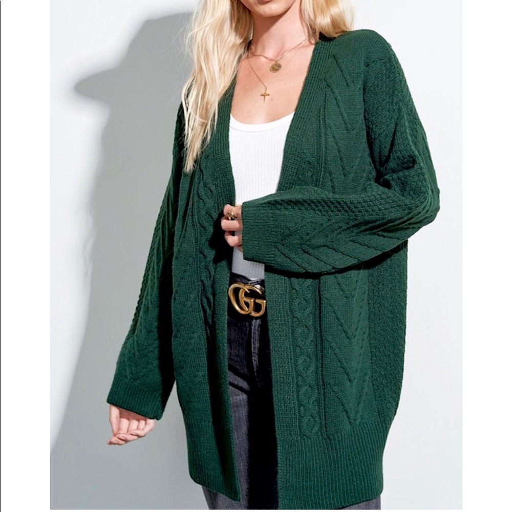 NWT Hyped Unicorn Textured Knit Cardigan - Picture 5 of 9